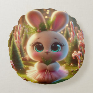 Coussins Ronds Dame de lapin