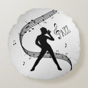 Coussins Ronds Danse Jazz Argent