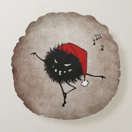 Coussins Ronds Danser sombre mal Noël Bug