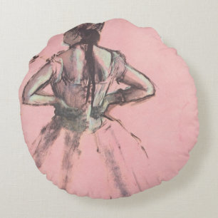 Coussins Ronds Danseuse vue de dos, mains sur les hanches par Edg
