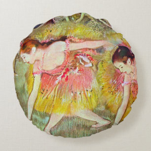Coussins Ronds Danseuses se baissant d'Edgar Degas, Art du ballet