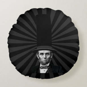 Coussins Ronds Déclaration de mode présidentielle Abraham Lincoln