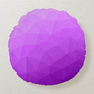 Coussins Ronds Dégradé de lavande violet motif en maille géométri