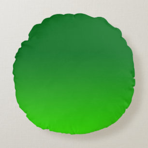 Coussins Ronds Dégradé Vert Ombre Vivid Moderne Simple