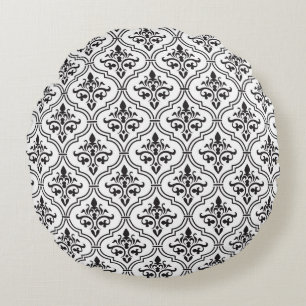 Coussins Ronds Design classique vintage Damask sans joint