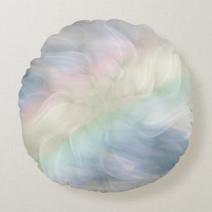 Coussins Ronds Design de mandala fleuri Rainbow Pastel