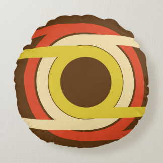 Coussins Ronds Design d'inspiration Retro Golden Ratio.