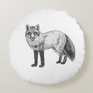 Coussins Ronds Dessin Fox