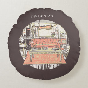 Coussins Ronds Détente avec la série animée FRIENDS™