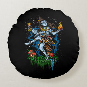 Coussins Ronds Dieu hindou dansant Lord Shiva Nataraja