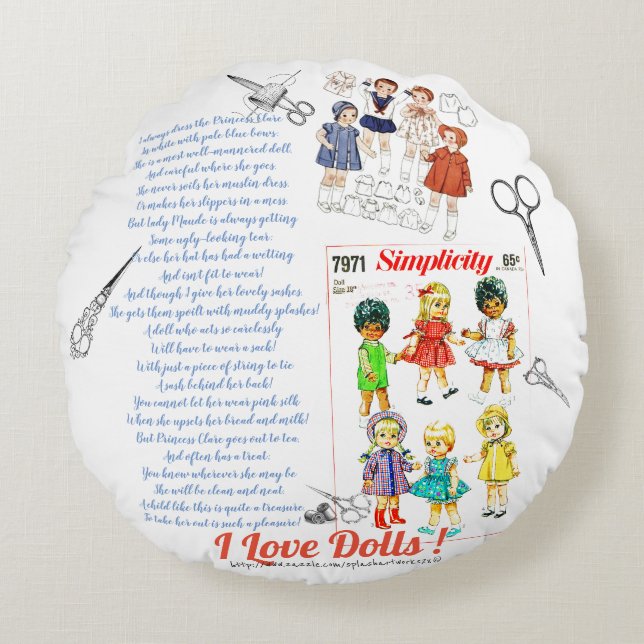 Coussins Ronds "Doll Maker" (Devant)