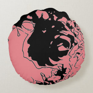 Coussins Ronds Doodle de fleurs