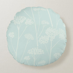 Coussins Ronds Douce Aqua Silence de Prairie Mer Pale