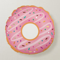 Doughnut rose givrée et chocolat avec arrosage