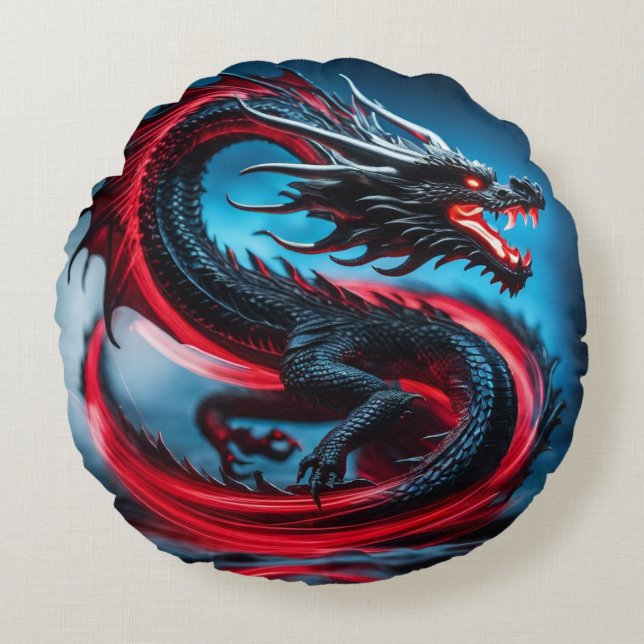 Coussins Ronds Dragon (Devant)