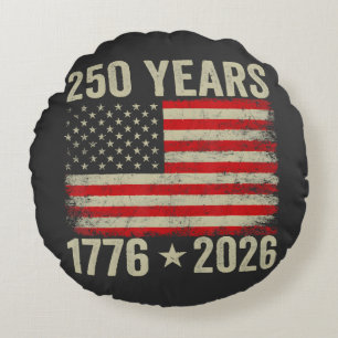 Coussins Ronds Drapeau américain 250 ans 1776-2026