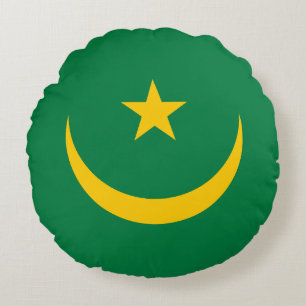 Coussins Ronds Drapeau ancien de Mauritanie