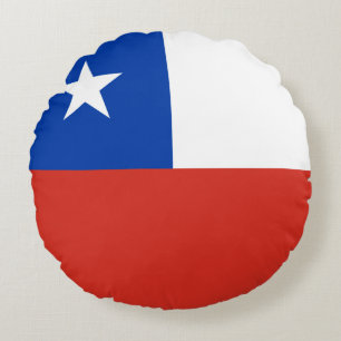 Coussins Ronds Drapeau chilien