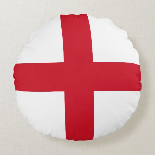 Coussins Ronds Drapeau d'Angleterre (Devant)