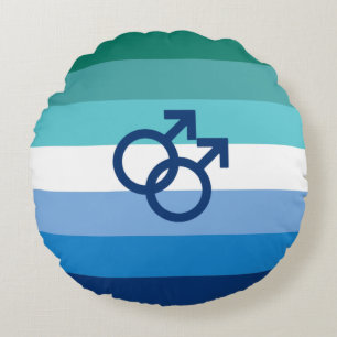 Coussins Ronds Drapeau de fierté gay MLM