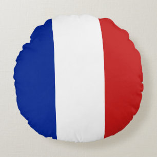Coussins Ronds Drapeau de France