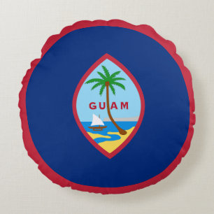 Coussins Ronds Drapeau de Guam
