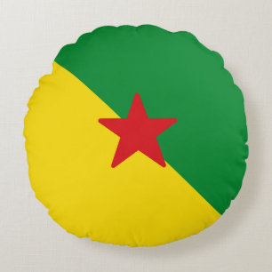 Coussins Ronds Drapeau de la Guyane