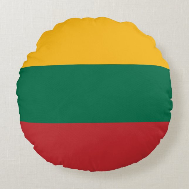 Coussins Ronds Drapeau de la Lituanie (Devant)