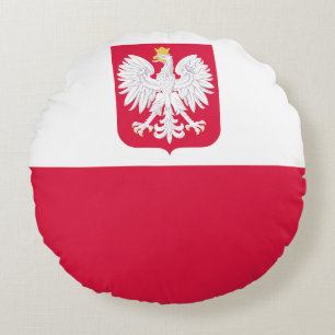 Coussins Ronds Drapeau de la Pologne