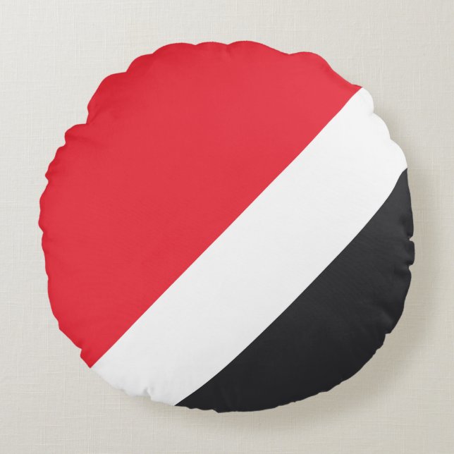 Coussins Ronds Drapeau de la Principauté de Sealand (Devant)