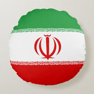 Coussins Ronds Drapeau de l'Iran