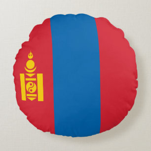 Coussins Ronds Drapeau de Mongolie