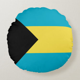 Coussins Ronds Drapeau des Bahamas