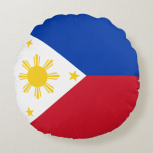Coussins Ronds Drapeau des Philippines