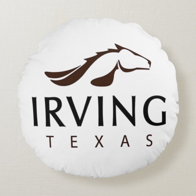 Coussins Ronds Drapeau d'Irving (Texas) (Devant)