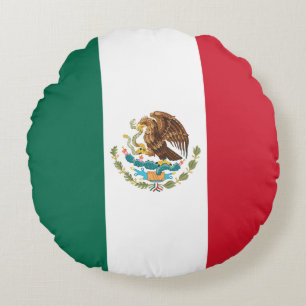 Coussins Ronds Drapeau du Mexique, Bandera de México République
