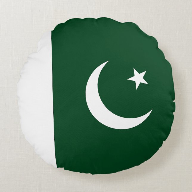 Coussins Ronds Drapeau du Pakistan (Devant)
