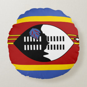 Coussins Ronds Drapeau du Swaziland