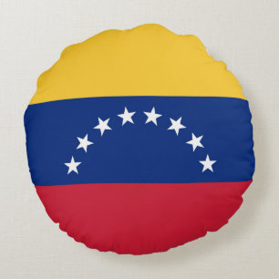 Coussins Ronds Drapeau du Venezuela