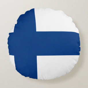 Coussins Ronds Drapeau finlandais