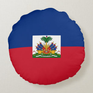 Coussins Ronds Drapeau Haïti
