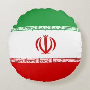Coussins Ronds Drapeau Iran