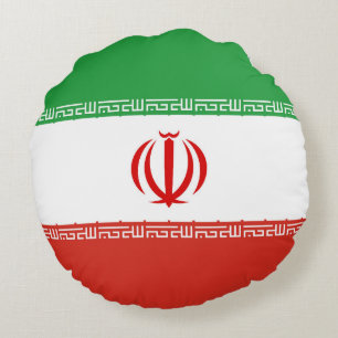 Coussins Ronds Drapeau iranien