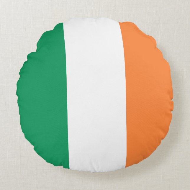 Coussins Ronds Drapeau irlandais (Devant)