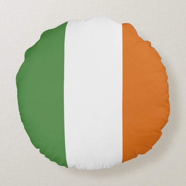 Coussins Ronds Drapeau irlandais (Dos)