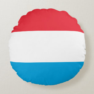 Coussins Ronds Drapeau Luxembourg