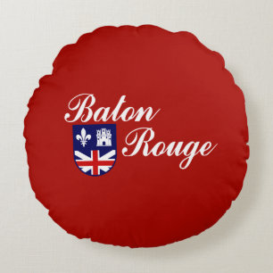 Coussins Ronds Drapeau municipal de Baton Rouge (Louisiane)