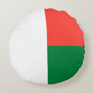 Coussins Ronds Drapeau patriotique de Madagascar