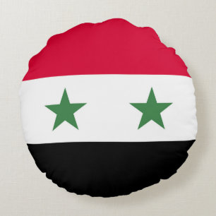 Coussins Ronds Drapeau syrien