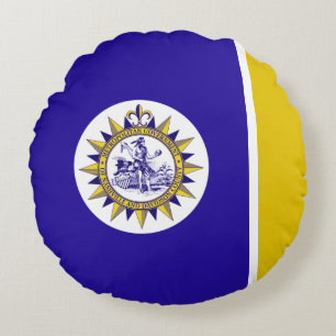 Coussins Ronds Drapeau urbain de Nashville (Tennessee)